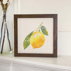 Single Lemon - Framed Sign
