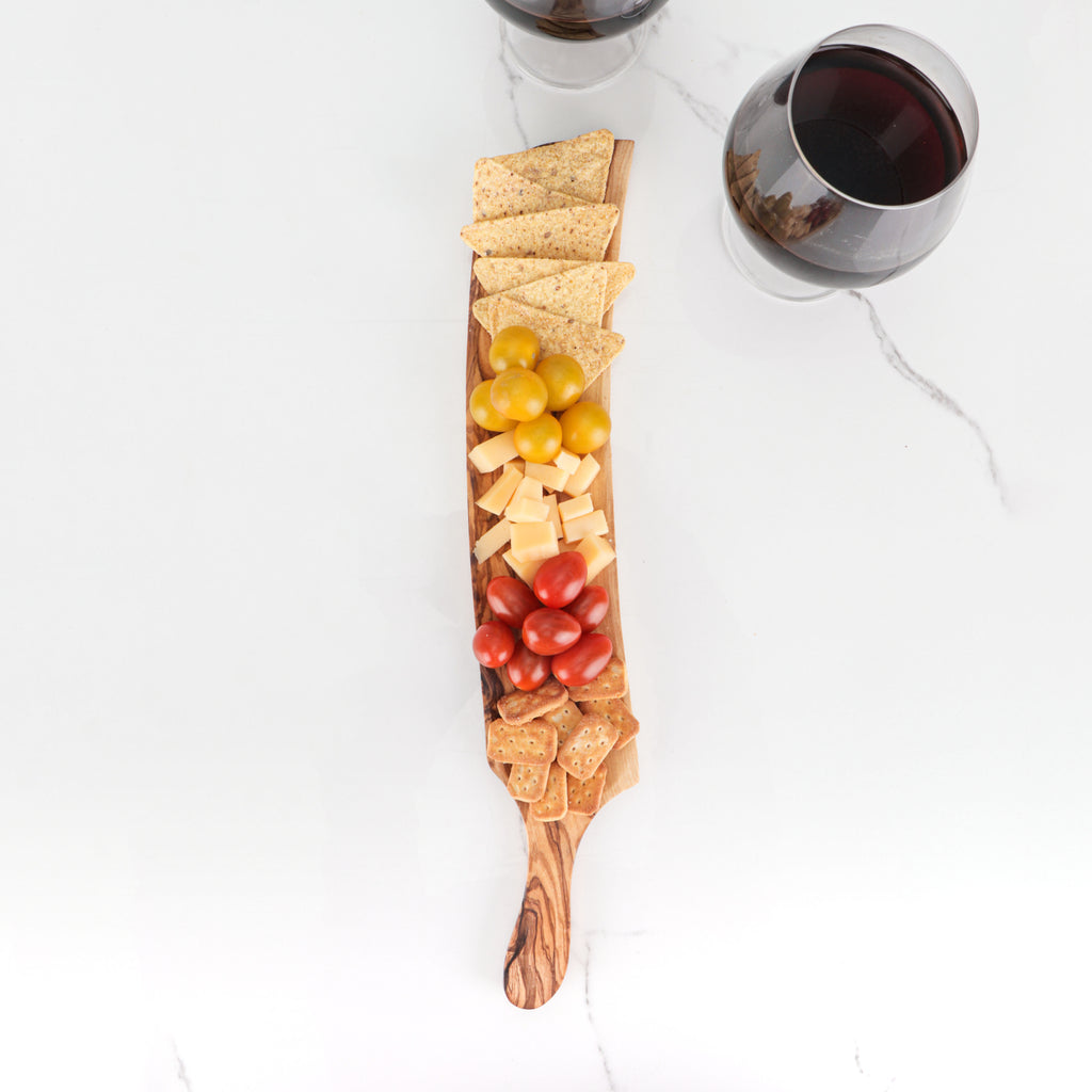 Rustic Olive Wood Charcuterie Dish – One-of-a-Kind Serving Piece