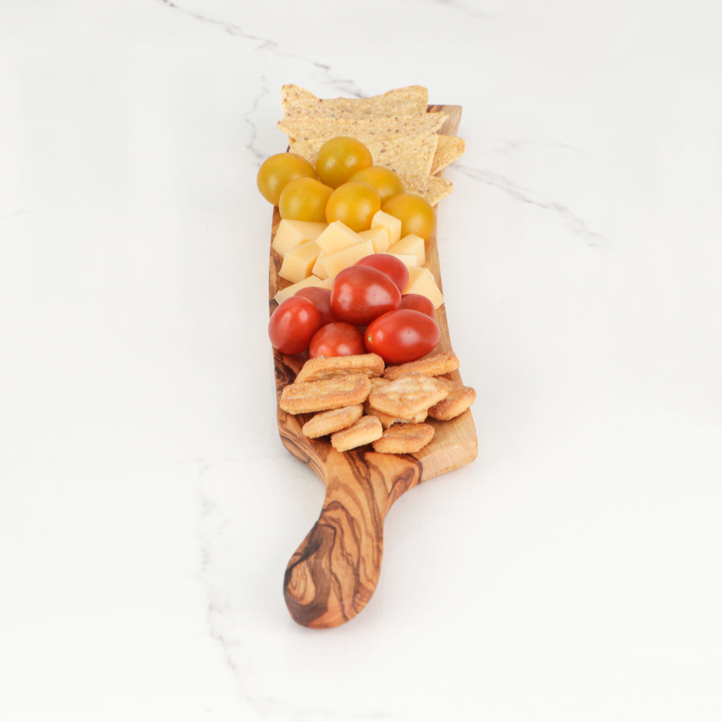 Rustic Olive Wood Charcuterie Dish – One-of-a-Kind Serving Piece
