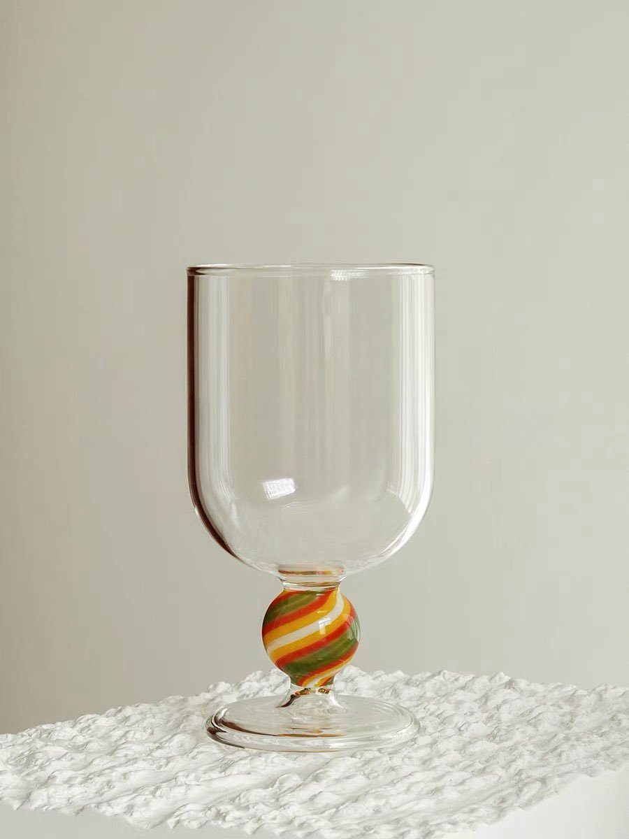 Gumballs Wine Glass - Eclectic Whimsical Coloured Cocktail Glasses