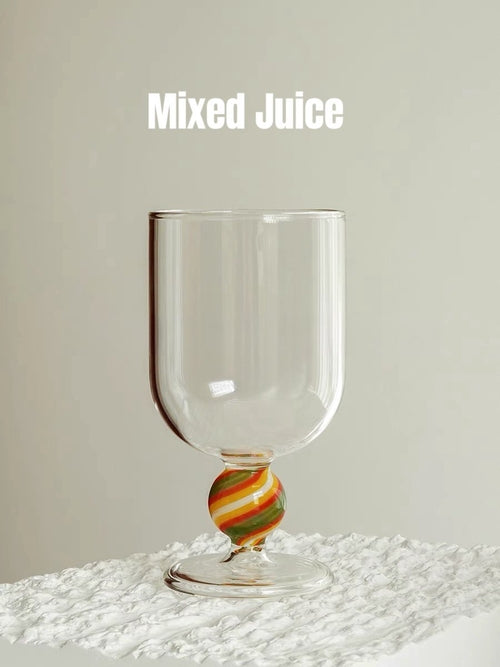 Gumballs Wine Glass - Eclectic Whimsical Coloured Cocktail Glasses