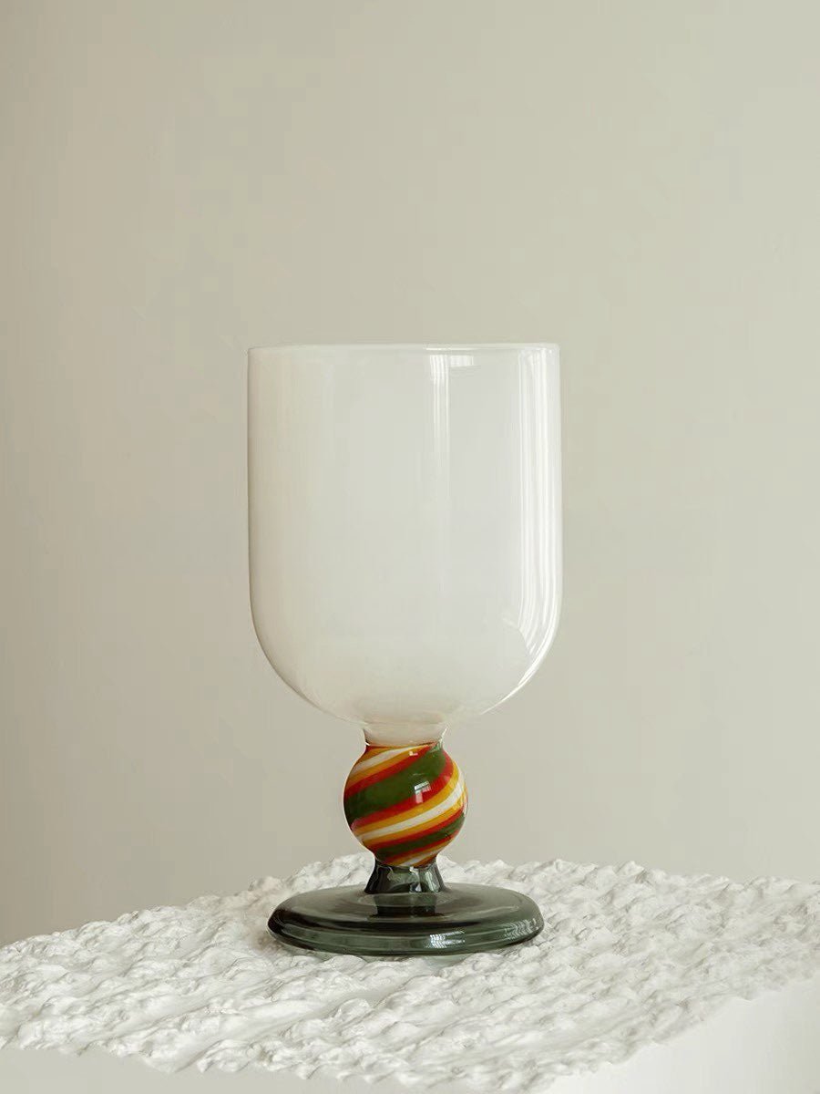 Gumballs Wine Glass - Eclectic Whimsical Coloured Cocktail Glasses