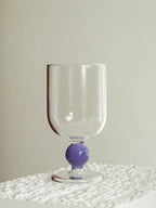 Gumballs Wine Glass - Eclectic Whimsical Coloured Cocktail Glasses