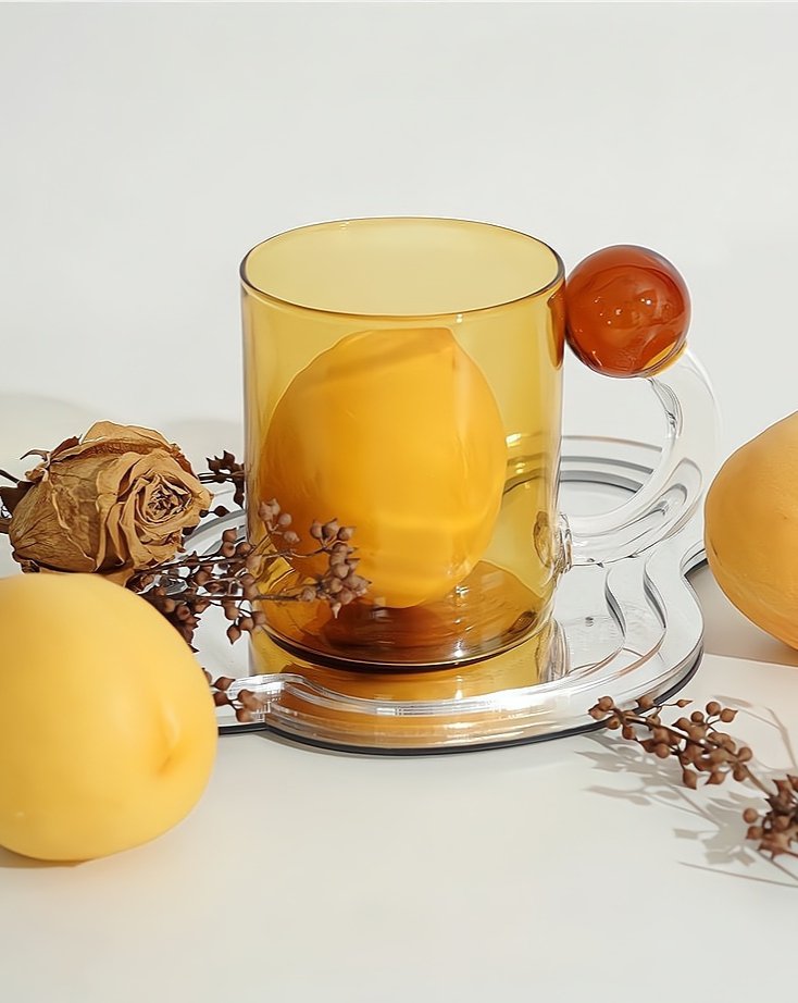 Hand Blown Lollipop Mugs - Whimsical Eclectic Dopamine Drinking