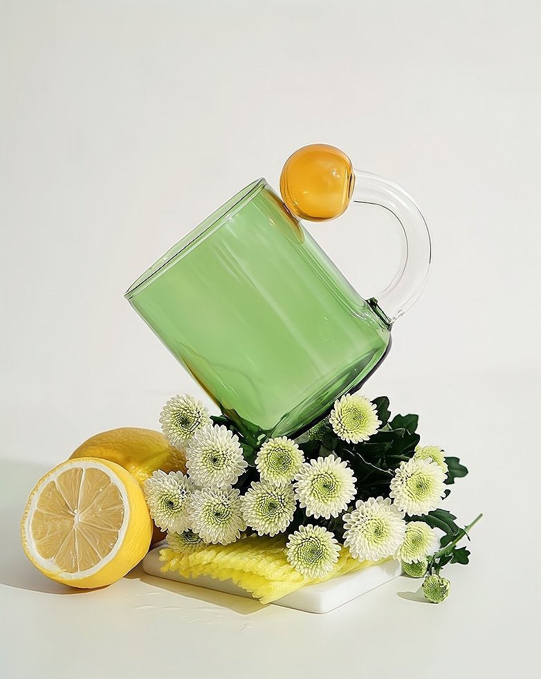 Hand Blown Lollipop Mugs - Whimsical Eclectic Dopamine Drinking