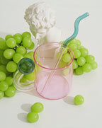 Hand Blown Lollipop Mugs - Whimsical Eclectic Dopamine Drinking