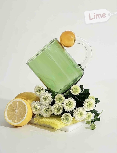 Hand Blown Lollipop Mugs - Whimsical Eclectic Dopamine Drinking