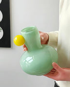 Jelly Bean Bud Vase - Whimsical Dopamine Centerpiece Vase for Gorgeous