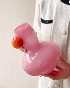 Jelly Bean Bud Vase - Whimsical Dopamine Centerpiece Vase for Gorgeous