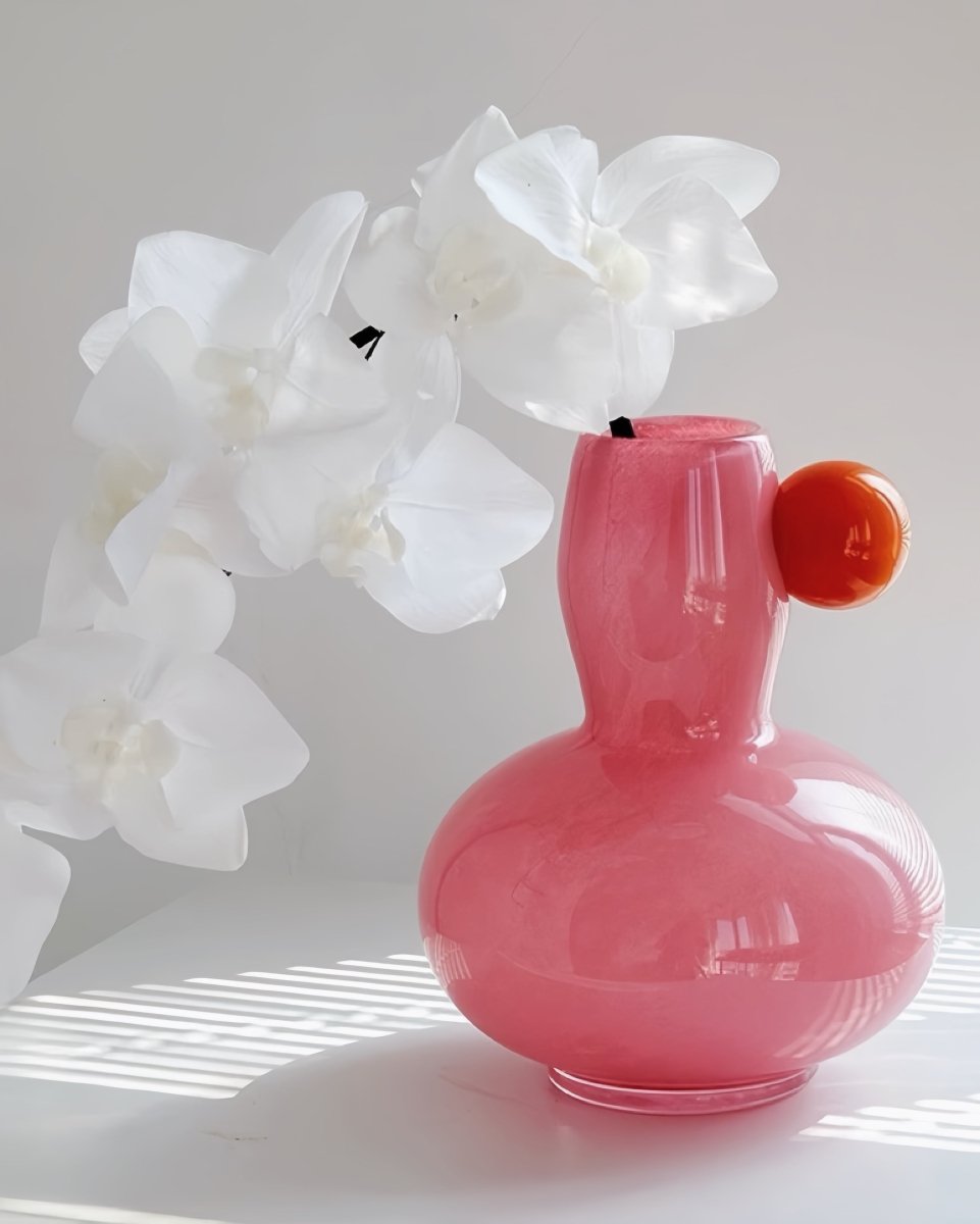 Jelly Bean Bud Vase - Whimsical Dopamine Centerpiece Vase for Gorgeous